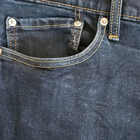 Levi's 511 38x30 Straight Leg Jeans, Dark Blue Wash Denim - Picture 6 of 10